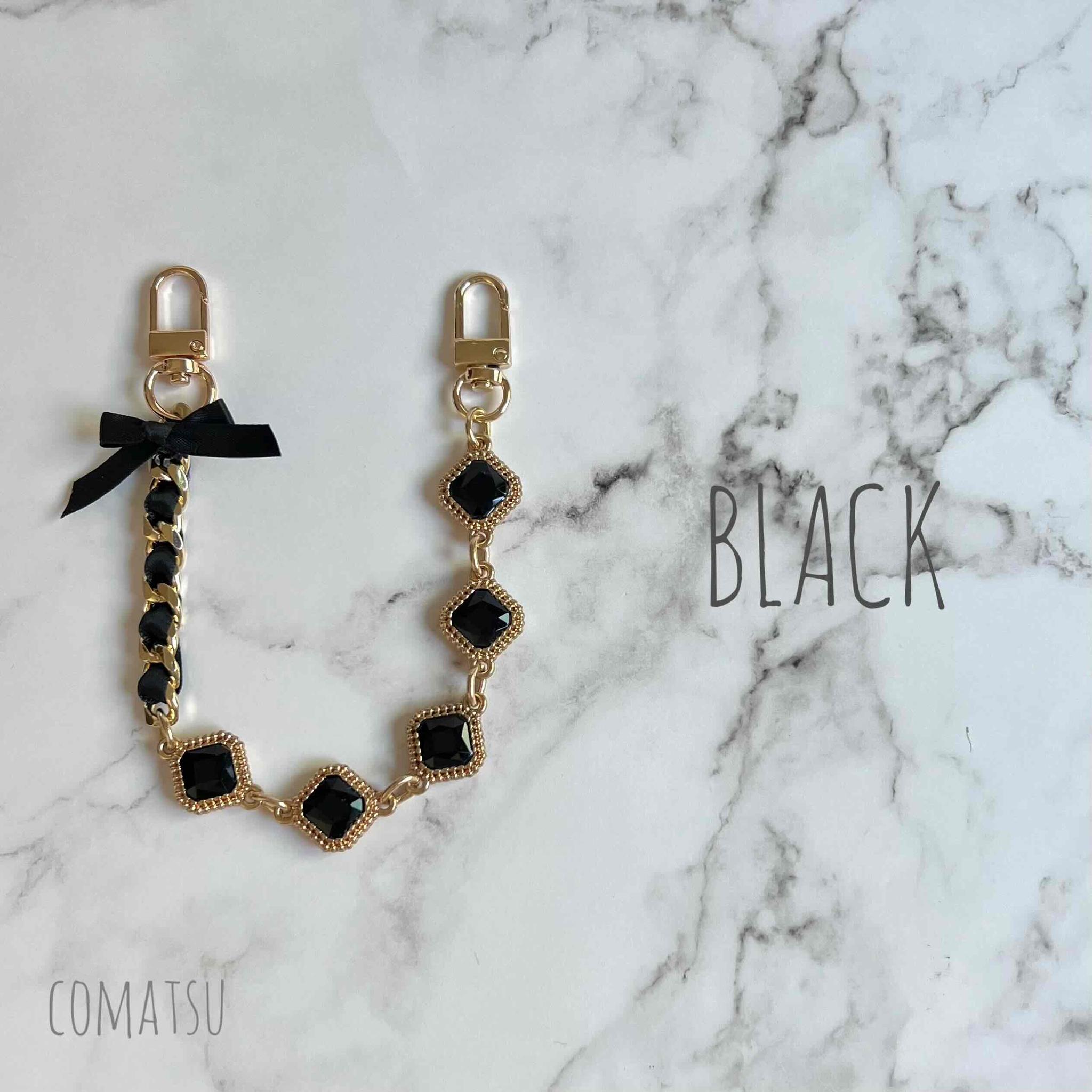 キラキラcharmmyりぼん ハンドストラップ 落下防止スマホストラップ 手首 リストストラップ | 6枚目